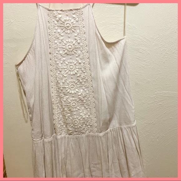 Off-White Boho Flowy Francesca’s Dress - Picture 1 of 3